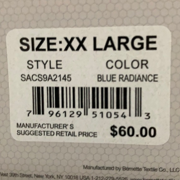 Mens Coleman UPF 30 Quick Dry Blue Shirt XXL - Picture 4 of 4